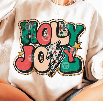 HOLLY JOLLY SHIRT OR SWEATSHIRT