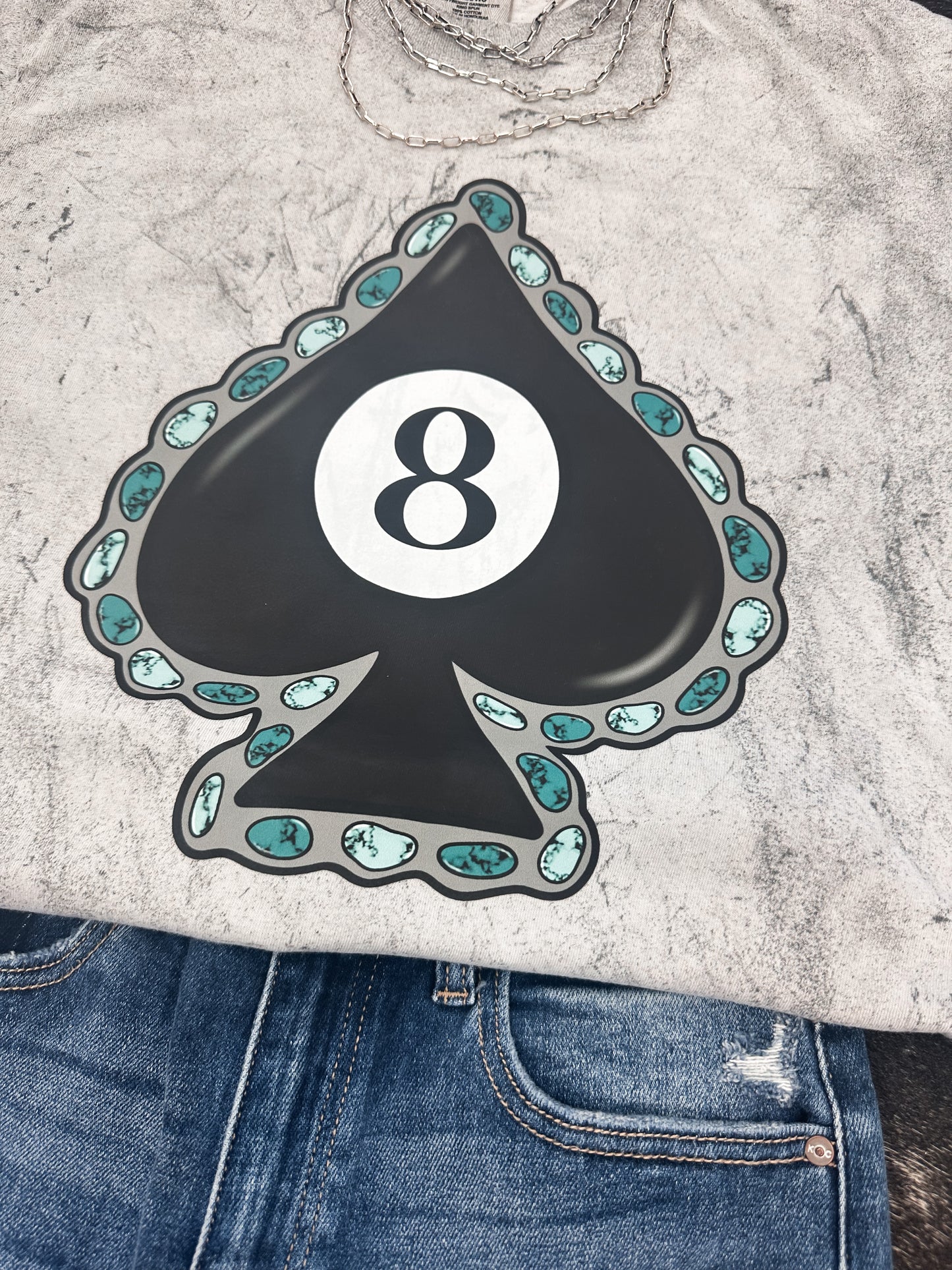 EIGHT BALL SPADE SHIRT OR SWEATSHIRT