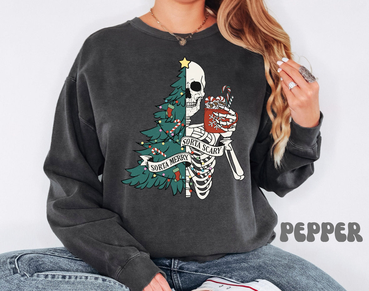 SORTA MERRY, SORTA SCARY SHIRT OR SWEATSHIRT