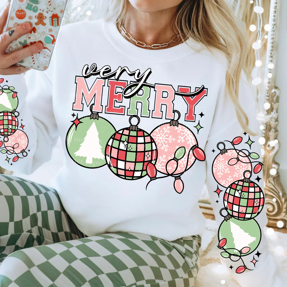 VERY MERRY SHIRT OR SWEATSHIRT