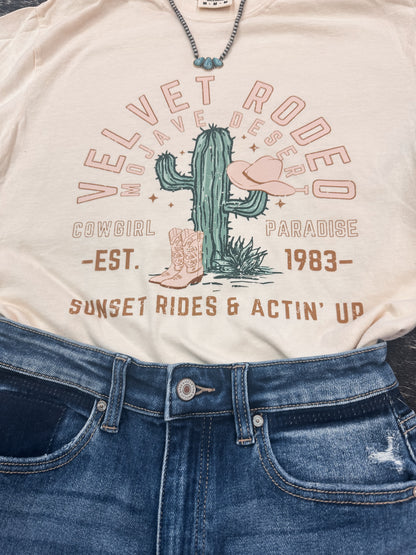 VELVET RODEO SHIRT OR SWEATSHIRT