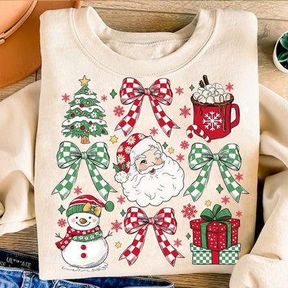 SANTA COLLAGE SHIRT OR SWEATSHIRT