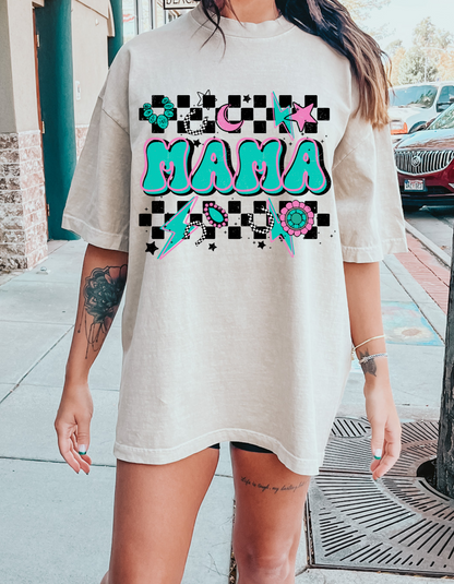 WESTERN CHECKER MAMA SHIRT OR SWEATSHIRT