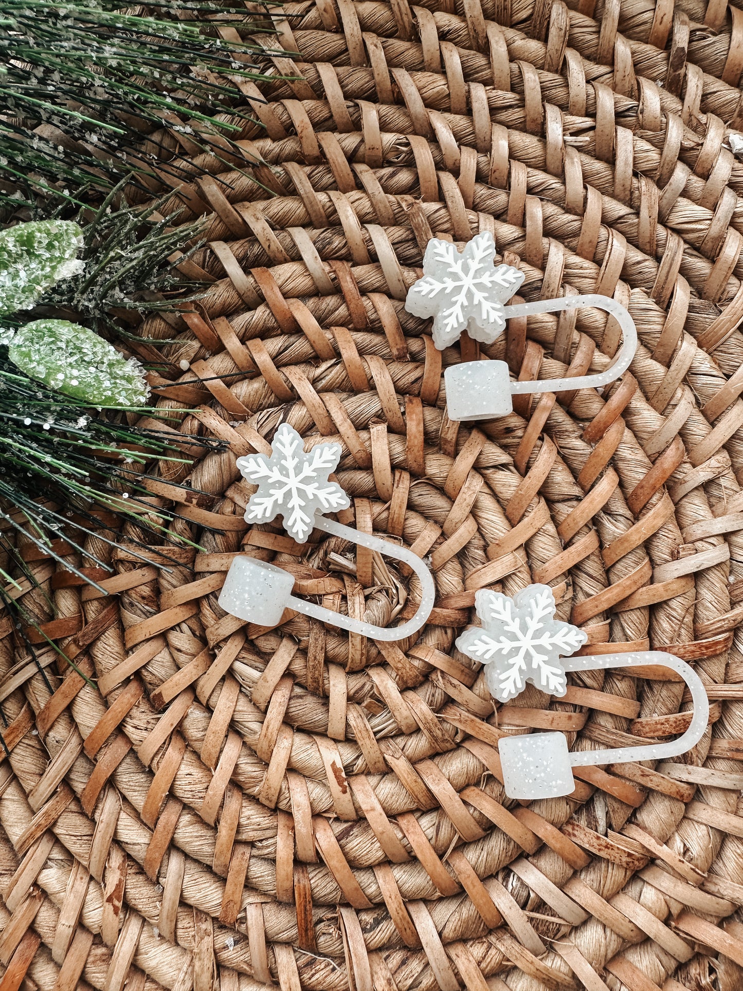 SNOWFLAKE STRAW TOPPER