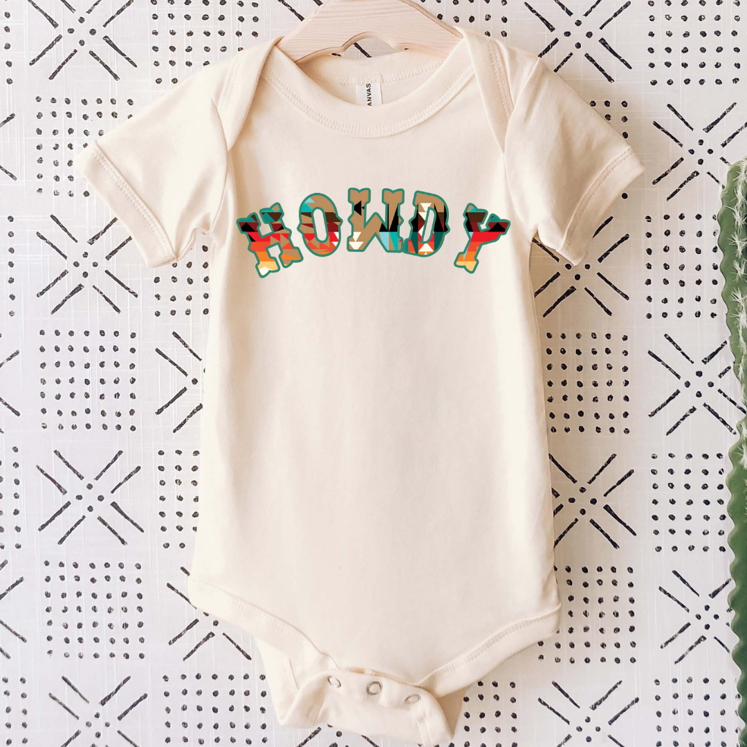 INFANT- HOWDY BODY SUIT OR BUBBLE ROMPER