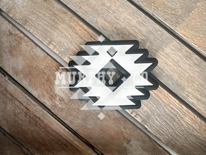 CUSTOM BLACK + WHITE AZTEC TEETHER