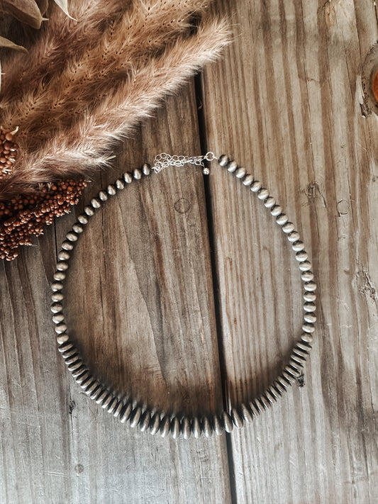 NAVAJO PEARL WIRE CHOKER NECKLACE