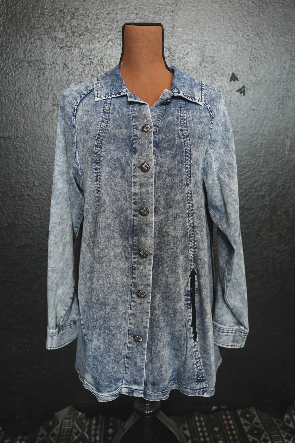 HIDALGO FALLS DENIM BUTTON DOWN