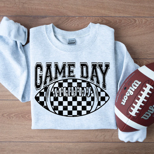 CHECKER GAME DAY SHIRT OR SWEATSHIRT