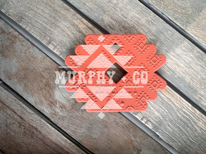 CUSTOM TAN + RUST AZTEC TEETHER