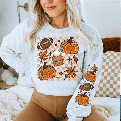 CHECKER FALL VIBES SHIRT OR SWEATSHIRT