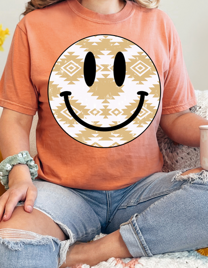 AZTEC SMILEY SHIRT OR SWEATSHIRT