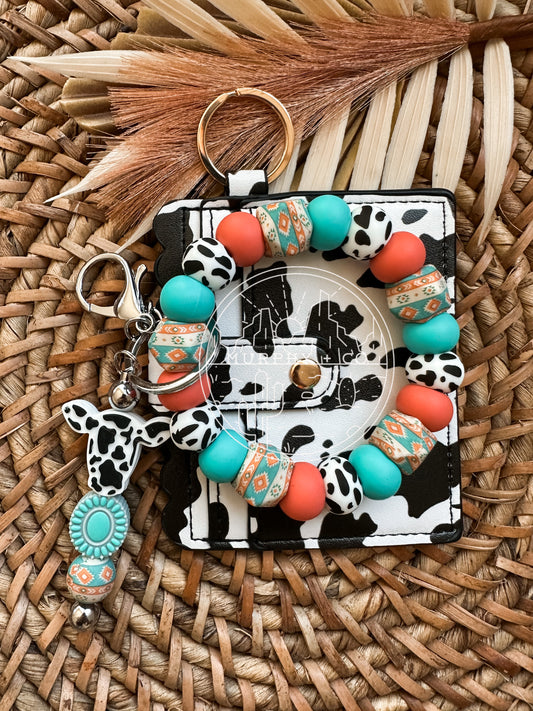 TURQUOISE COW WRISTLET